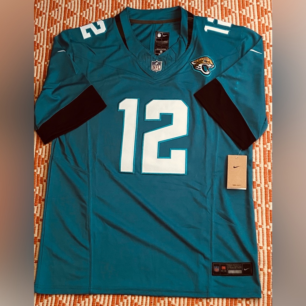 Jacksonville Jaguars #12 Travis Hunter Black Jersey Sz:Large